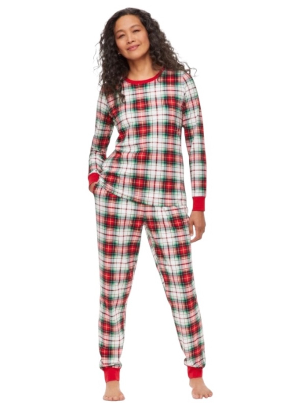 Holiday Lane Women's Winterton Plaid Cotton Matching Family Pajamas Set, L - NWT